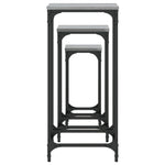 ZNTS Nesting Side Tables 3 pcs Grey Sonoma Engineered Wood 838941
