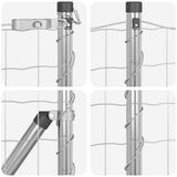 Welded Wire Fence with Concrete Base 25 x 0.6 m 3351060