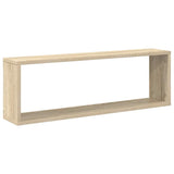 Wall Cube Shelf 4 pcs Sonoma Oak 80x15x26.5 cm Engineered Wood 807116