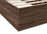Bed Frame without Mattress Brown Oak 90x200 cm 3281062