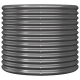 Garden Planter Galvanised Steel 80x80x68 cm Anthracite 318861