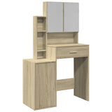 Dressing Table with Cabinet Sonoma Oak 80x35x132 cm 848236