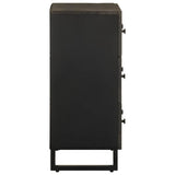 Sideboard Black 60x33x75 cm Solid Wood Mango 4017687