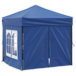 ZNTS Folding Party Tent with Sidewalls Blue 2x2 m 93500