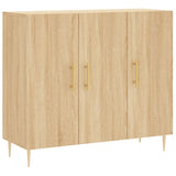 Sideboard Sonoma Oak 90x34x80 cm Engineered Wood 828095