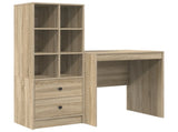 Desk with Drawer with Shelf with Storage 2 pcs Sonoma Oak 3337347