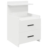 Bedside Cabinet with 2 Drawers White 40x36.5x62 cm 858632