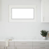 Tilt & Turn Basement Window RISOR 100 x 70 cm PVC and Glass 42047211