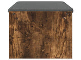 Hall Bench with Cushion Smoked Oak 103 x 38 x 40 cm 891564