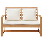 Garden Bench Natural 110 x 64 x 76.5 cm Solid teak wood 42006404