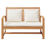 Garden Bench Natural 110 x 64 x 76.5 cm Solid teak wood 42006404