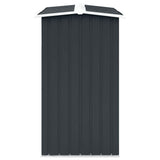 Log Storage Shed Galvanised Steel 172x91x154 cm Anthracite 47082