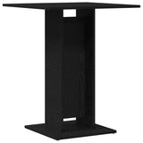Bistro Table Black Oak 60x60x75 cm Engineered Wood 862494