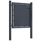 Garden Gate Steel 100x100 cm Anthracite 144518