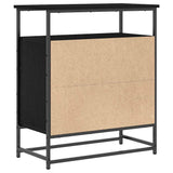 Sideboard Black Oak 69 x 35 x 80 cm Engineered Wood 862981