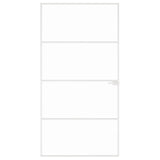 Interior Door White 102x201.5 cm Tempered Glass&Aluminium Slim 153669