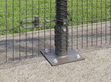 Welded Wire Fence with Concrete Base 10 x 0.8 m 3352515