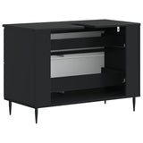 Bathroom Sink Cabinet ZWOLLE Black 82 x 41x 58.5 cm 896356