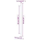 Cabinet Handles 20 pcs Bronze 480 mm Stainless Steel 3203618