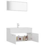 Bathroom Furniture Set White Engineered Wood 3071333