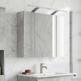 Bathroom Mirror Cabinet Concrete Grey 60 x 14.5 x 50 cm 889082