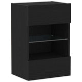 TV Cabinet Set 2 pcs Black 40 x 30 x 60.5 cm Engineered Wood 863097