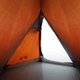 Camping Tent Dome 2-Person Grey and Orange Waterproof 94321