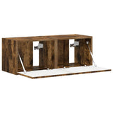 TV Wall Cabinet Wall-mounted 2 pcs Smoked Oak 39 x 31 x 29.5 cm 892180