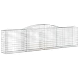 Arched Gabion Baskets 10 pcs 400x50x100/120 cm Galvanised Iron 3147004