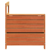 Garden Sofa Wax brown Solid pine wood Single Modular 844880