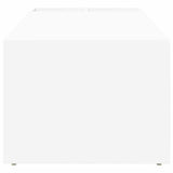 Coffee Table White 101.5 x 50 x 37 cm Engineered Wood 891192