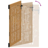 Garden Gate 100x125 cm Corten Steel Bamboo Design 153240