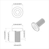 Head Lock Screw 3600 pcs Silver Steel 864576