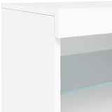 Sideboard with LED Lights White 41x37x67 cm 836679