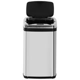 30L Stainless Steel Motion Sensor Lid Bin - Silver Tone T3398P344723