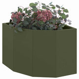 Corner Planter Olive green 45 x 45 x 35 cm Steel 883650