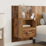 Headboard with Cabinet 3 pcs Old Wood Engineered Wood 3415614