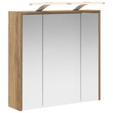 Bathroom Mirror Cabinet Artisian Oak 63.5 x 16 x 62.5 cm 889166