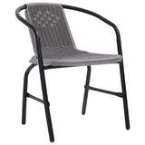 7 Piece Garden Dining Set with Cushions Beige Poly Rattan 3212494