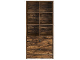 Highboard with Drawer Smoked Oak 45.5 x 34 x 127 cm 869366
