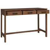 Desk with Drawers Natural Solid Teak Wood 110 x 50 x 75 cm 42026904