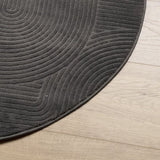 Rug IZA Short Pile Scandinavian Look Anthracite 200 cm 375437
