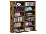 CD Cabinet Smoked Oak 60 x 17 x 92 cm Engineered Wood 8012738