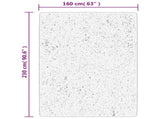 Rug OVIEDO Short Pile Black 160x230 cm 375559
