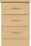 ZNTS Nevada 3 Drawer Bedside 100-103-062