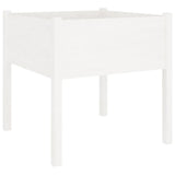 Garden Planters 2 pcs White 70x70x70 cm Solid Pinewood 810812
