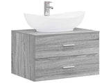 Bathroom Furniture Set Grey Sonoma Engineered Wood 3404403