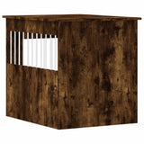 Dog Crate Furniture Smoked Oak 64.5x80x71 cm Engineered Wood 838334