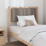 Upholstered Headboard Brown 75 cm Solid Pine Wood 879097