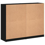 Bookcase Black Engineered wood, glass Large Bookcase 3206511